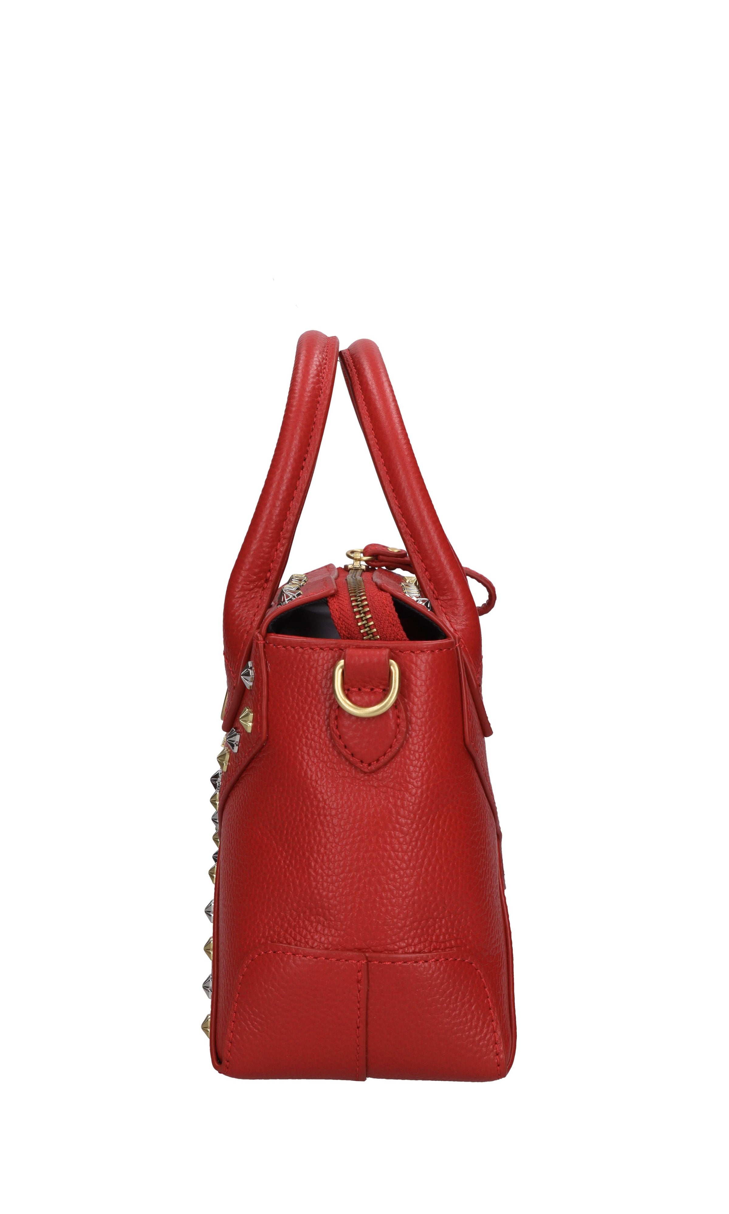Borsa FRIVOLOUS SMALL in pelle e borchie 