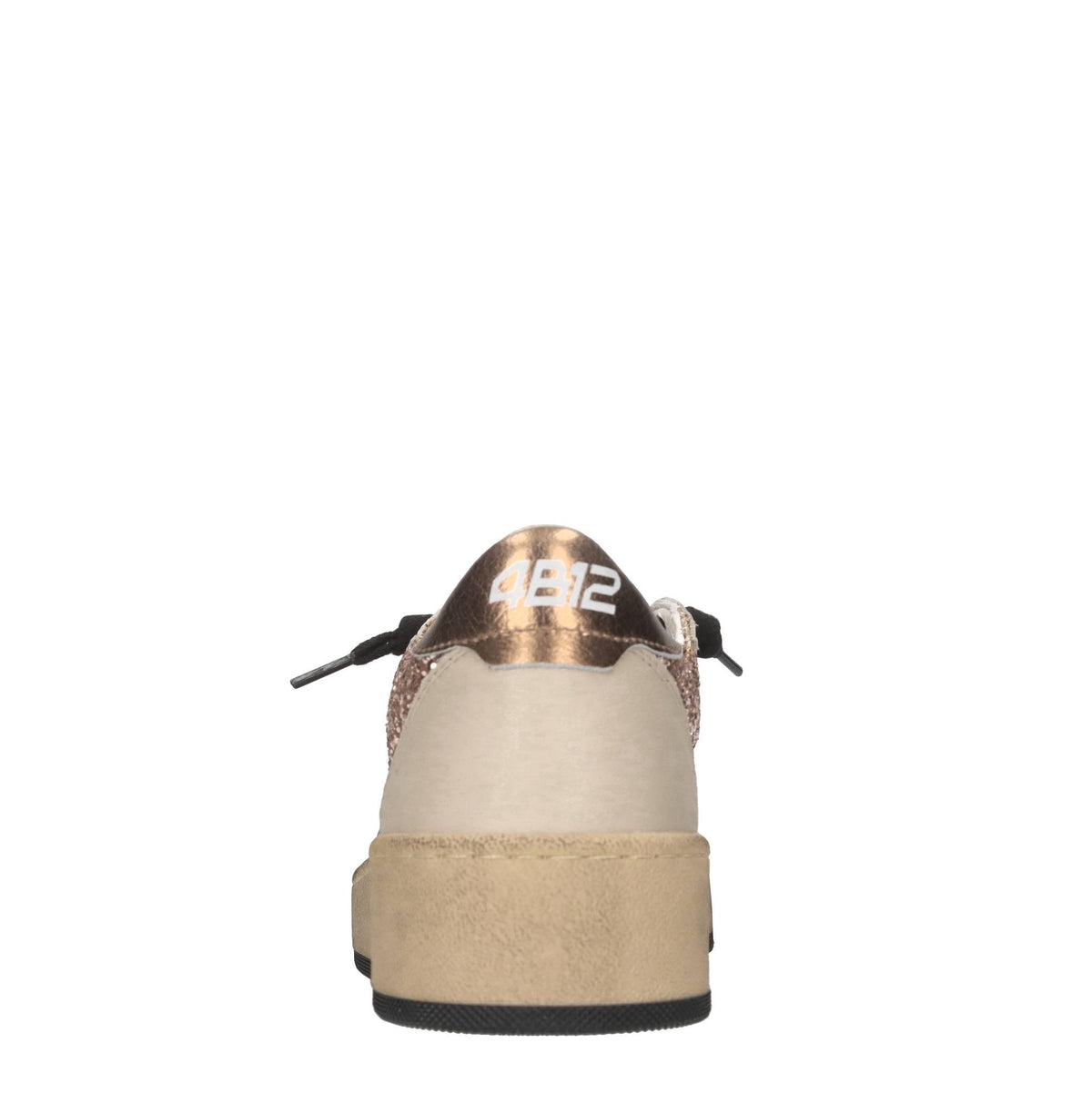 Sneakers in pelle e glitter 