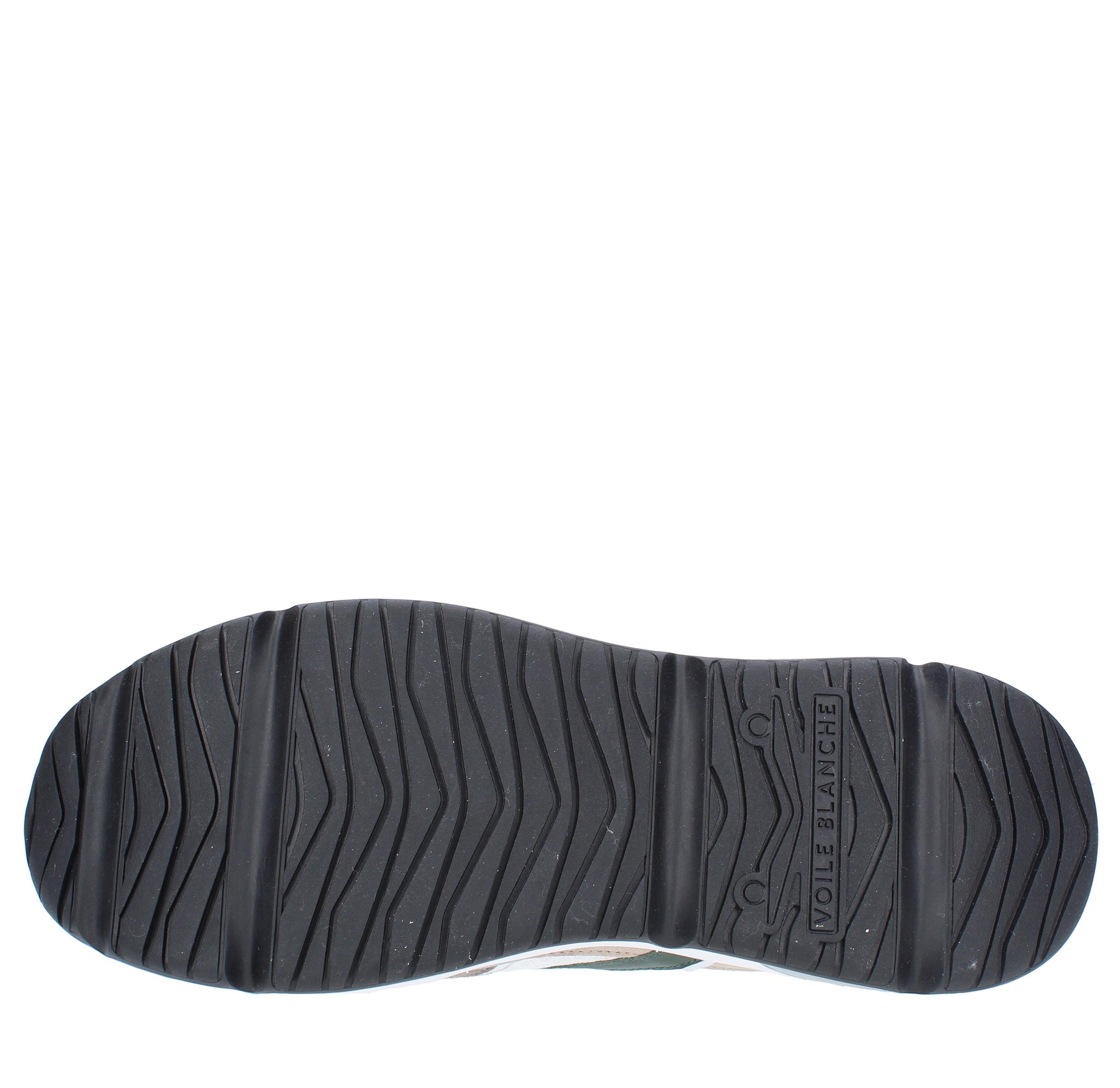 Sneakers in camoscio pelle e tessuto 