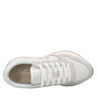 Sneakers in camoscio ecopelle e tessuto 