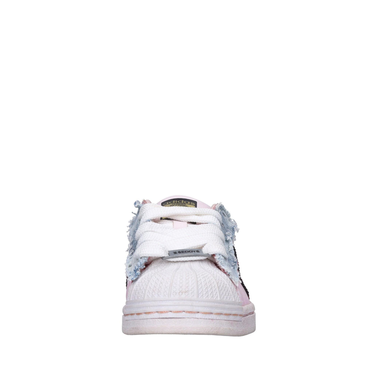 Sneakers in pelle e tessuto 