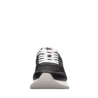 Sneakers in camoscio pelle e tessuto 