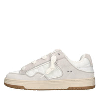 Sneakers in camoscio e tessuto 