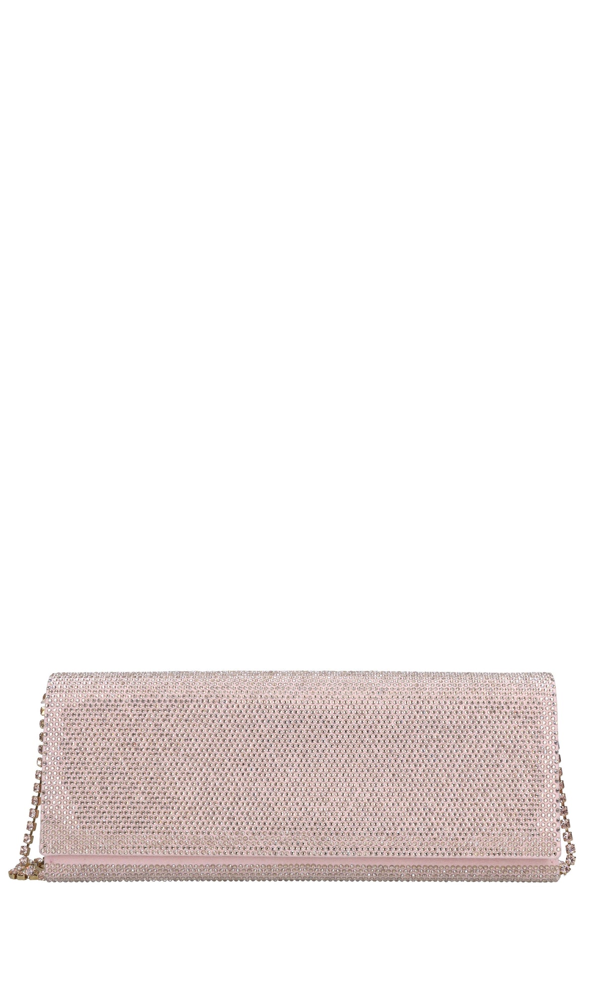 Borsa modello ENVELOPE in camoscio e strass 
