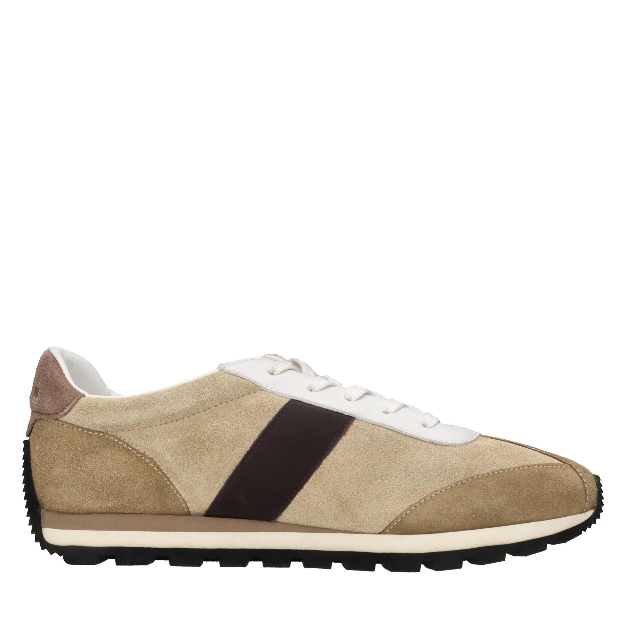 Sneakers in pelle e camoscio 