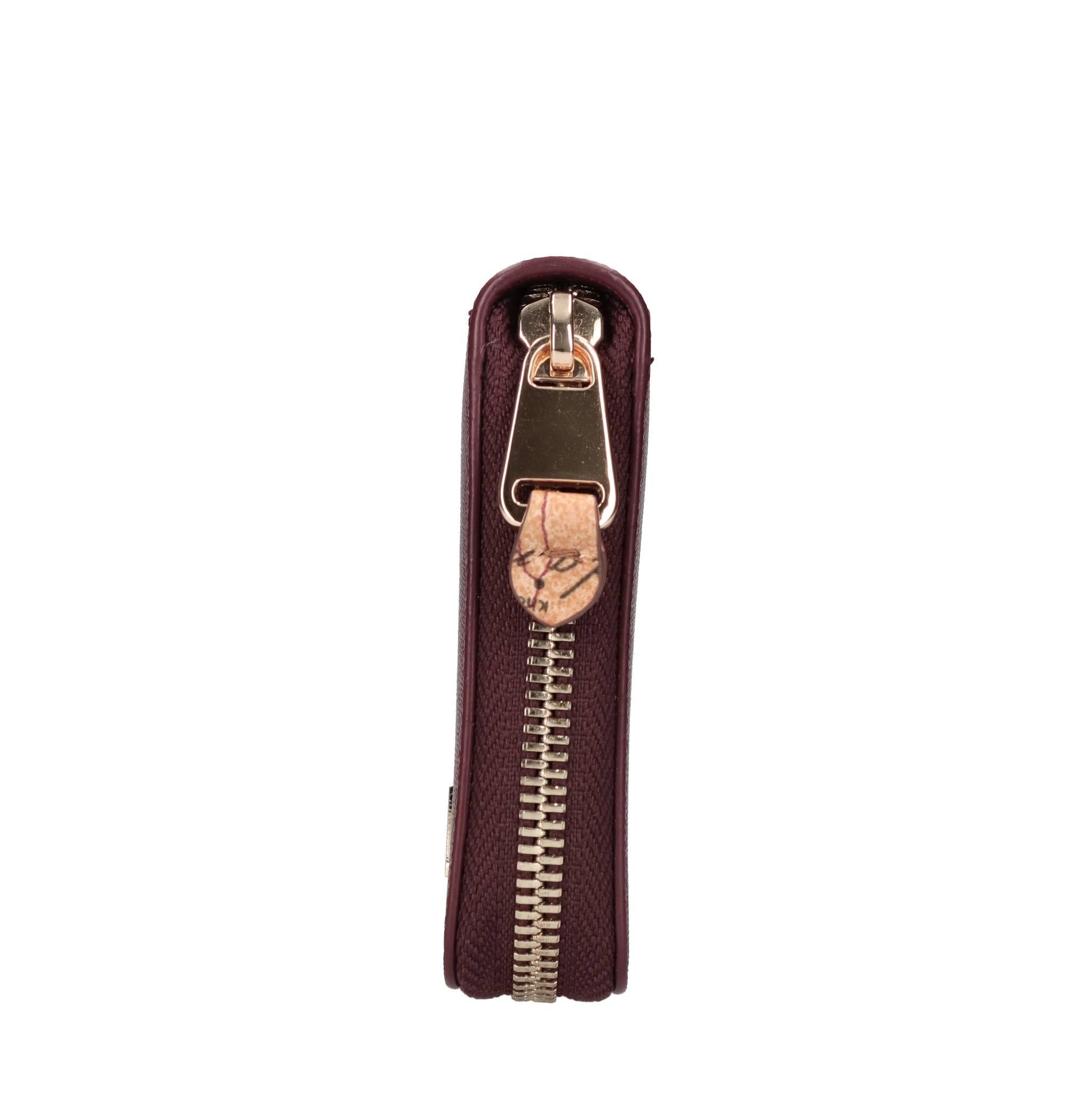 Portafoglio zip around piccolo in pelle ed ecopelle 