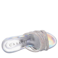 Zeppe in pelle e strass 