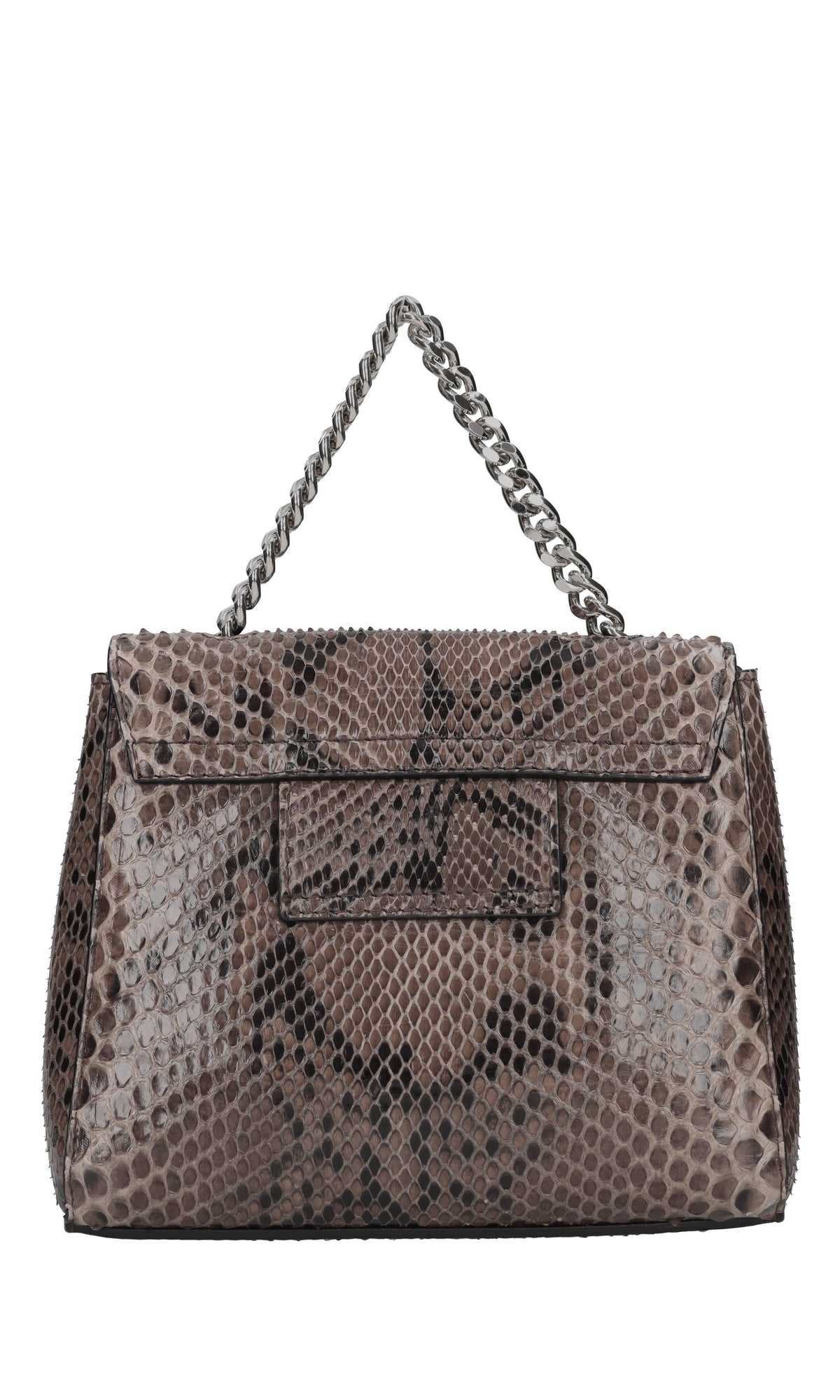 Borsa-marsupio in pelle stampa pitone 