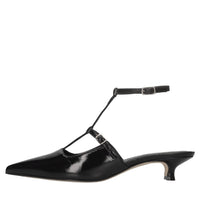 Décolleté slingback in pelle 