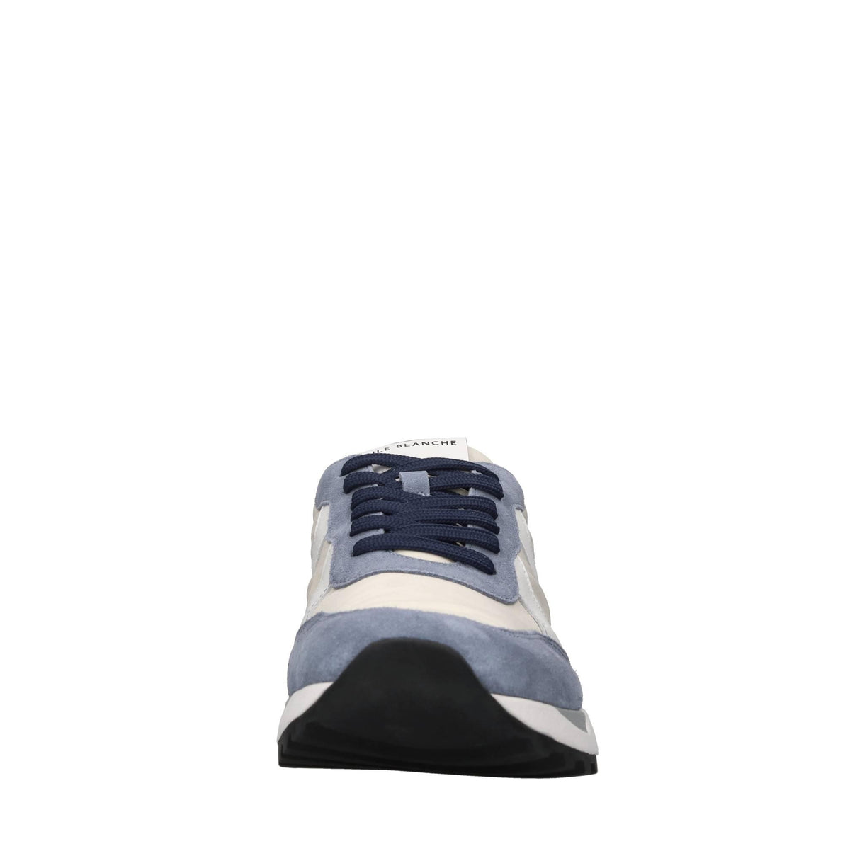 Sneakers in pelle e tessuto 