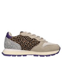 Sneakers Ally Winter in camoscio, tessuto ed ecopelliccia 