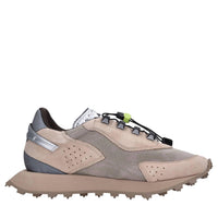 Sneakers in camoscio e tessuto 