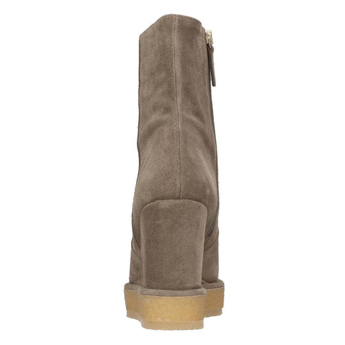 Stivaletti con zeppa modello BRELIA in camoscio 