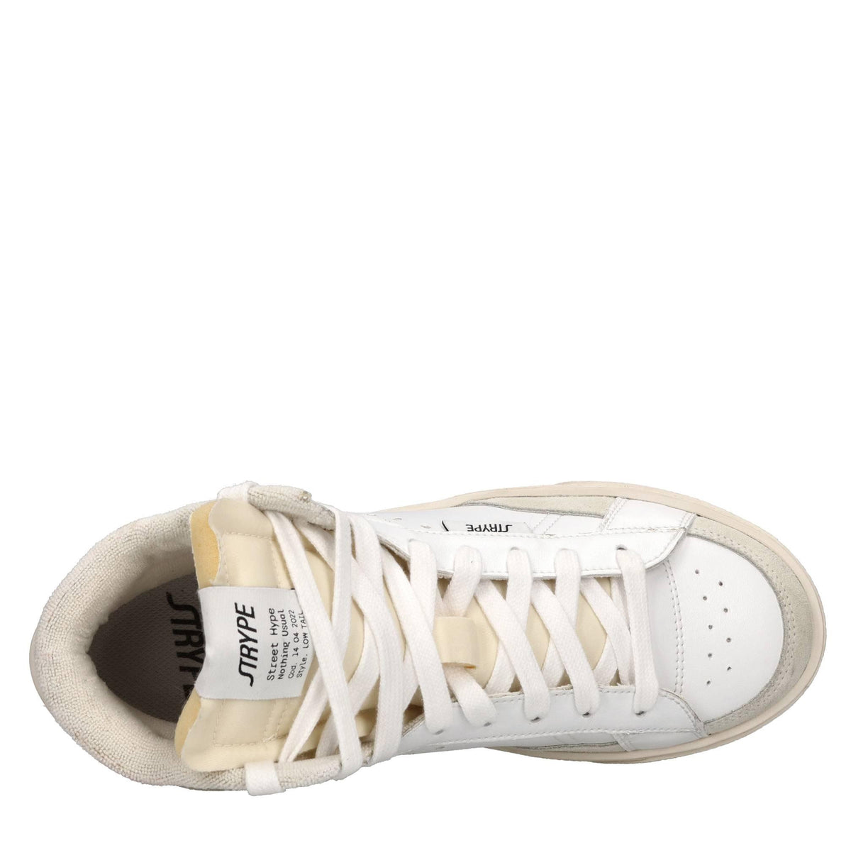Sneakers in pelle e tessuto 