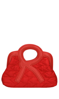 Borsa in tessuto ed ecopelle 