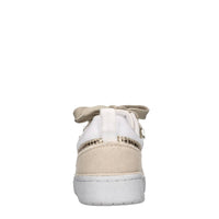 Sneakers in ecopelle e tessuto 