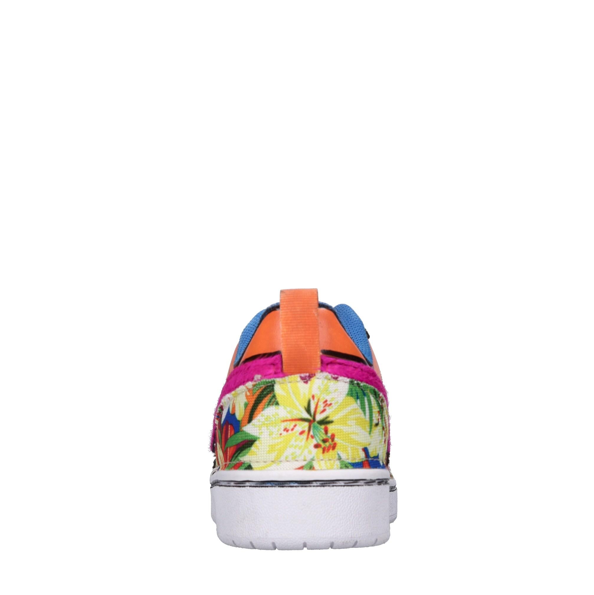 Sneakers in ecopelle e tessuto 