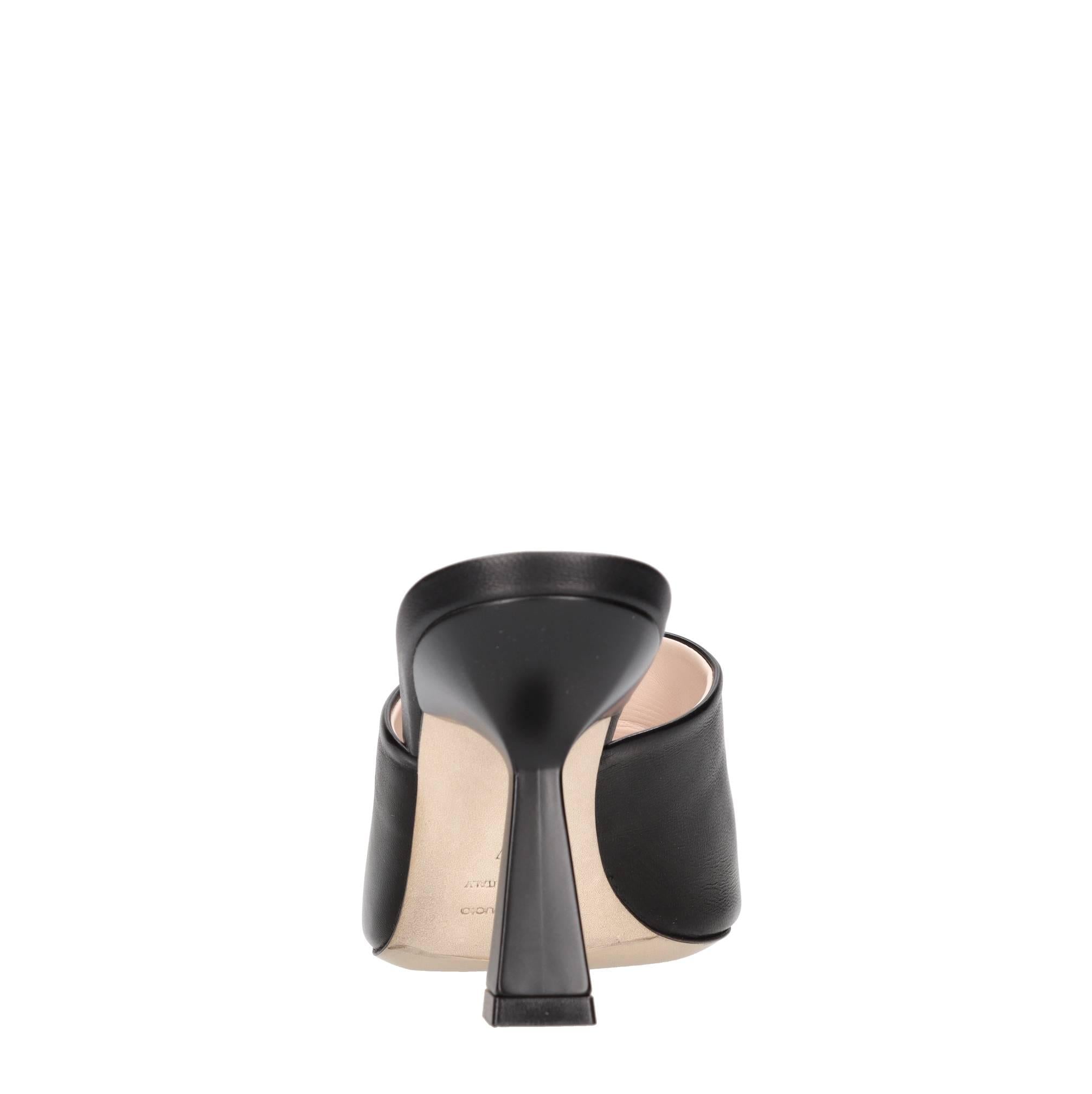 Mules in pelle 