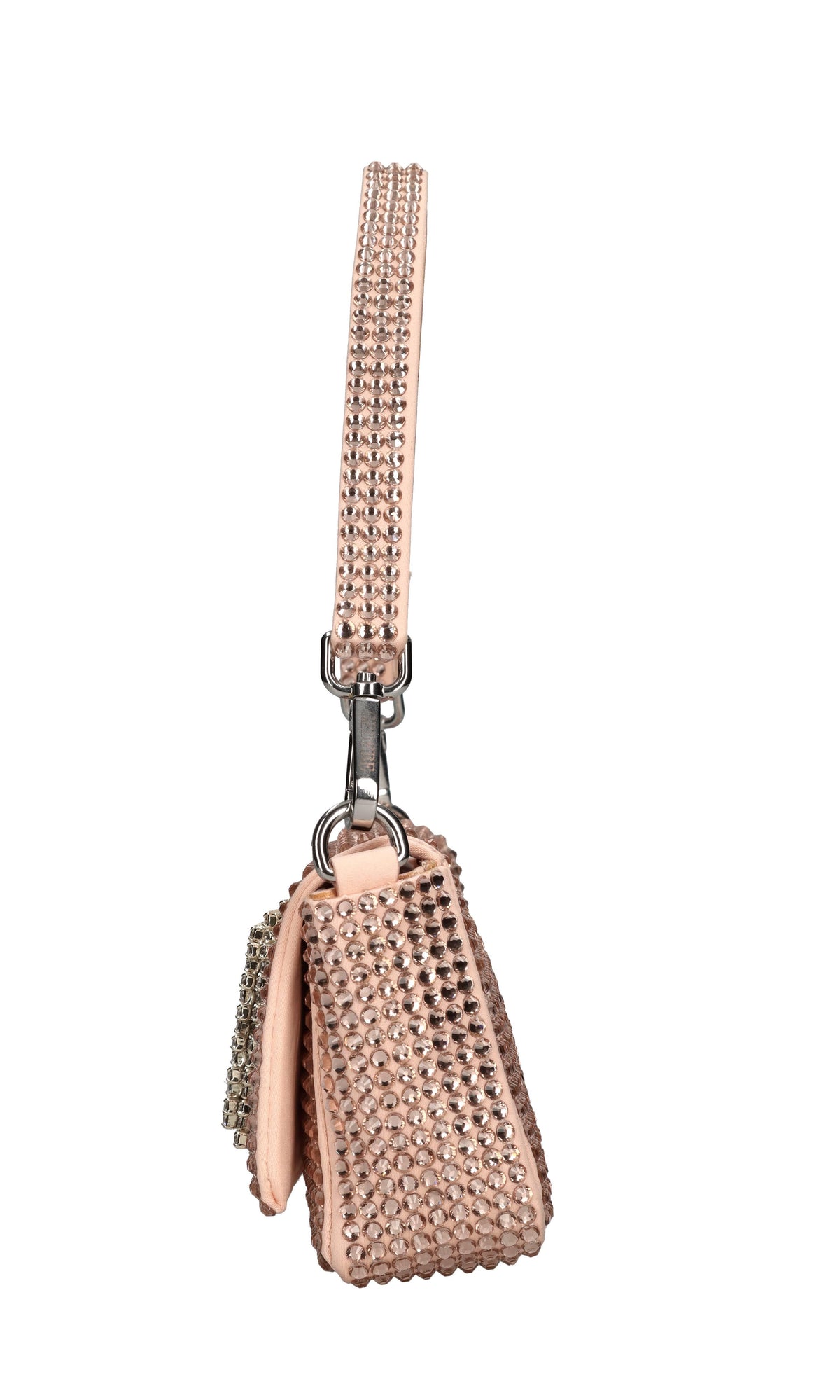 Borsa mini My Love in raso e strass 