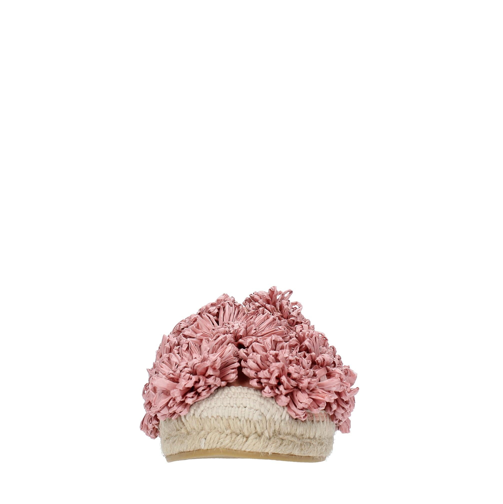 Espadrillas in camoscio e rafia 