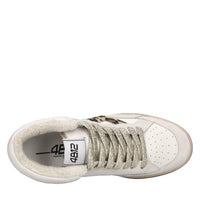 Sneakers in pelle,camoscio e cavallino 
