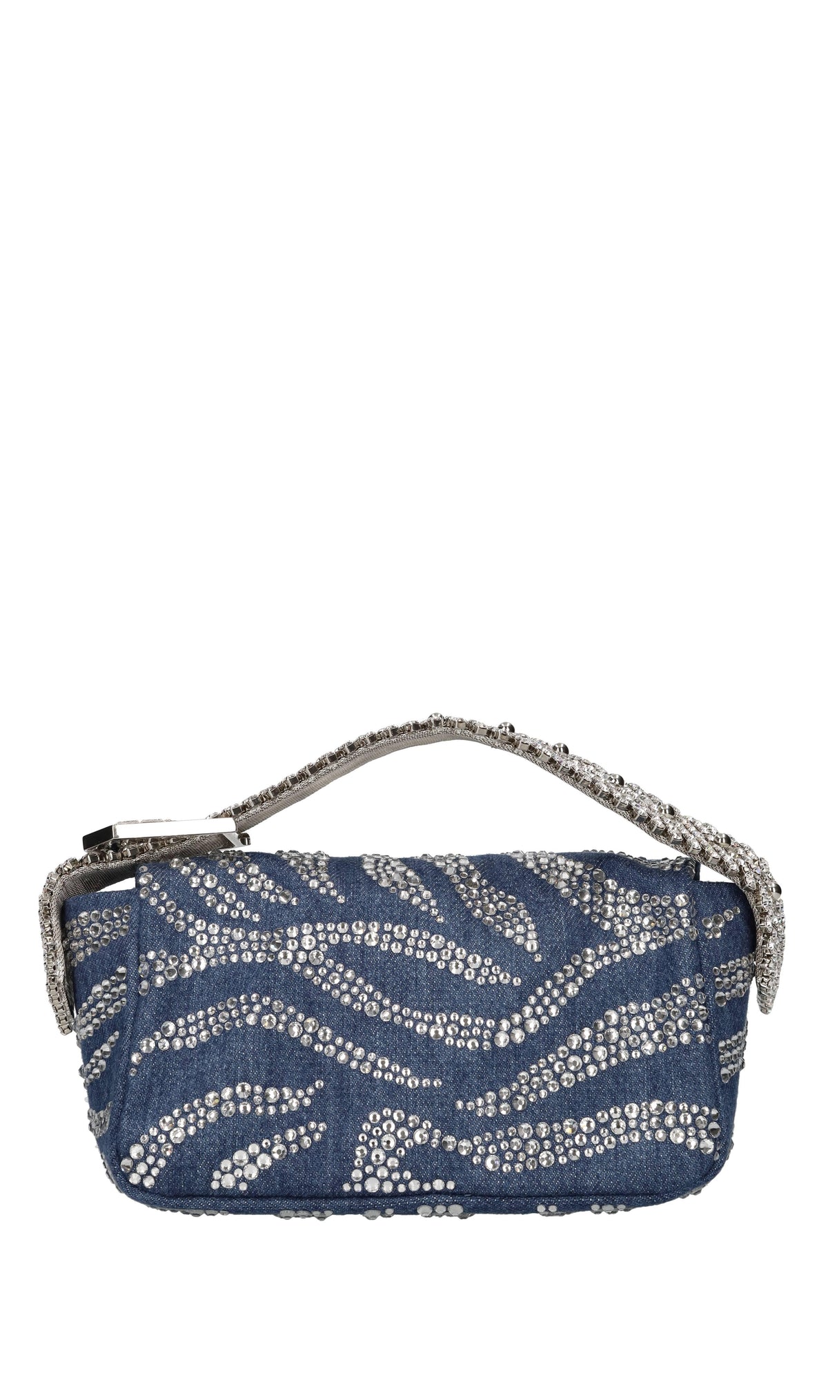 Borsa in tessuto e strass 