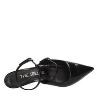 Décolleté slingback in pelle 