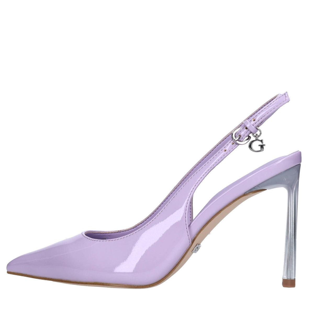 Décolleté slingback in vernice 