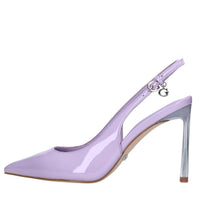 Décolleté slingback in vernice 
