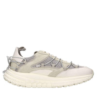 Sneakers in camoscio e pelle 