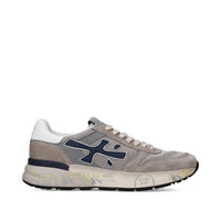 Sneakers in pelle ecopelle e tessuto 