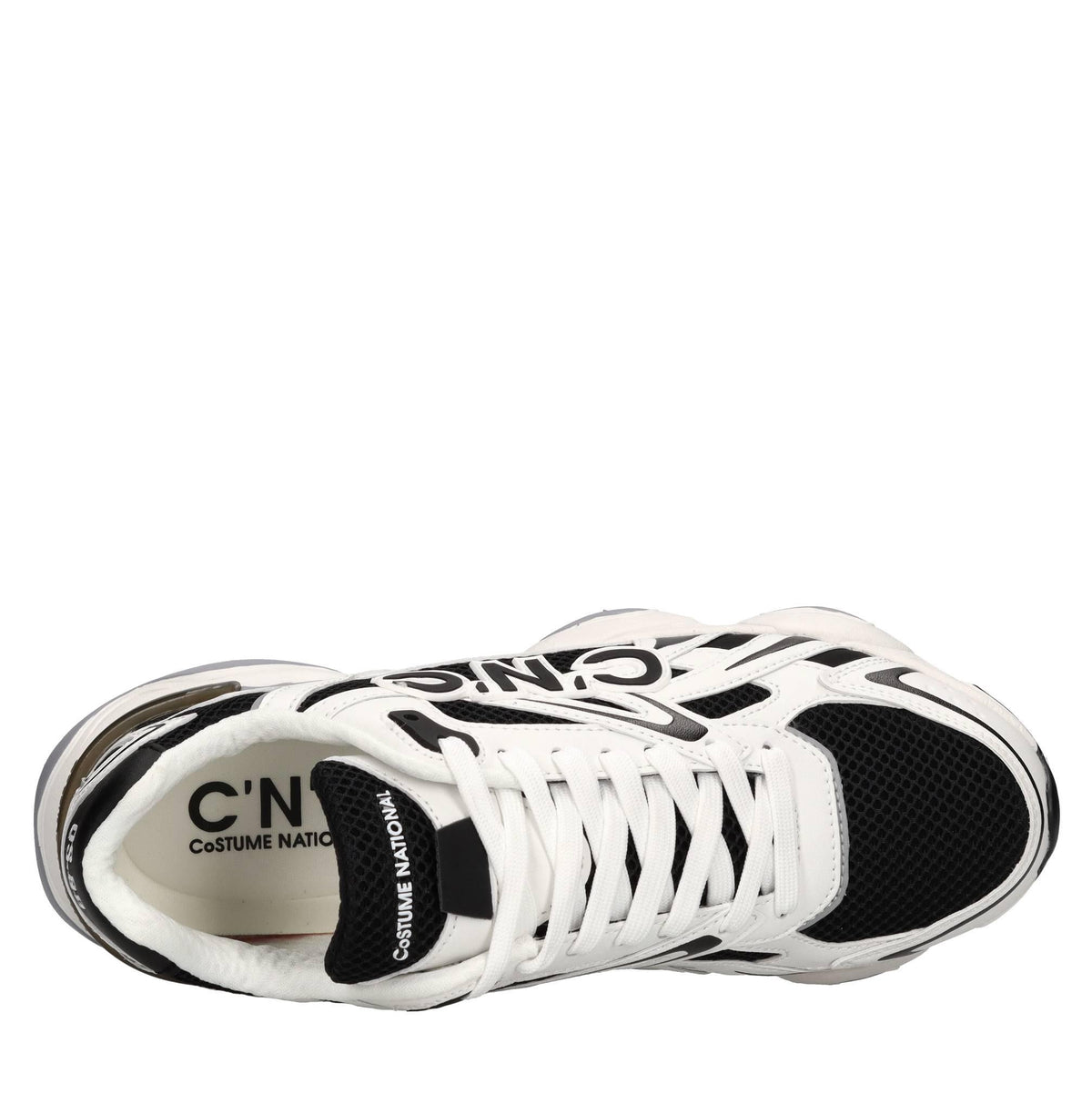 Sneakers in ecopelle e tessuto 