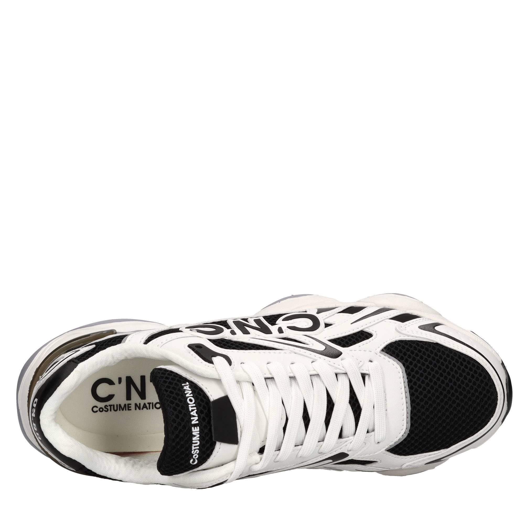 Sneakers in ecopelle e tessuto 