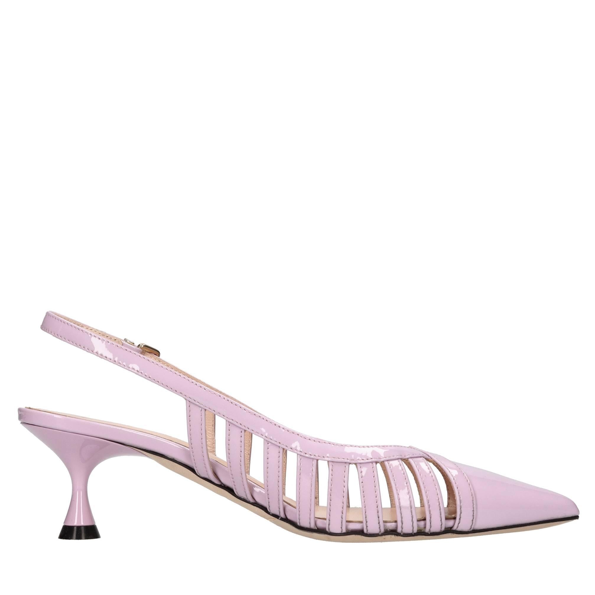 Décolleté slingback in vernice 