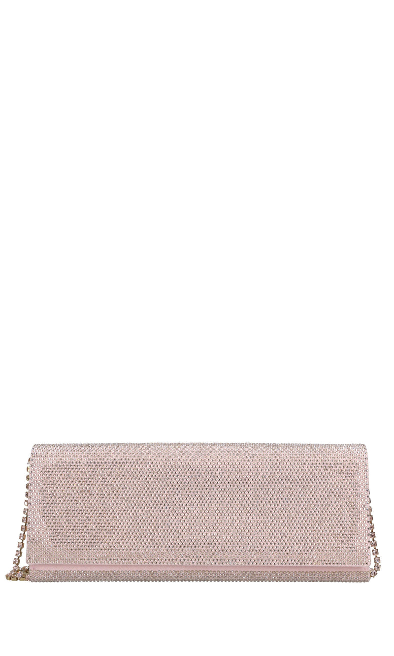 Borsa modello ENVELOPE in camoscio e strass 