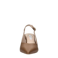Décolléte slingback in pelle 