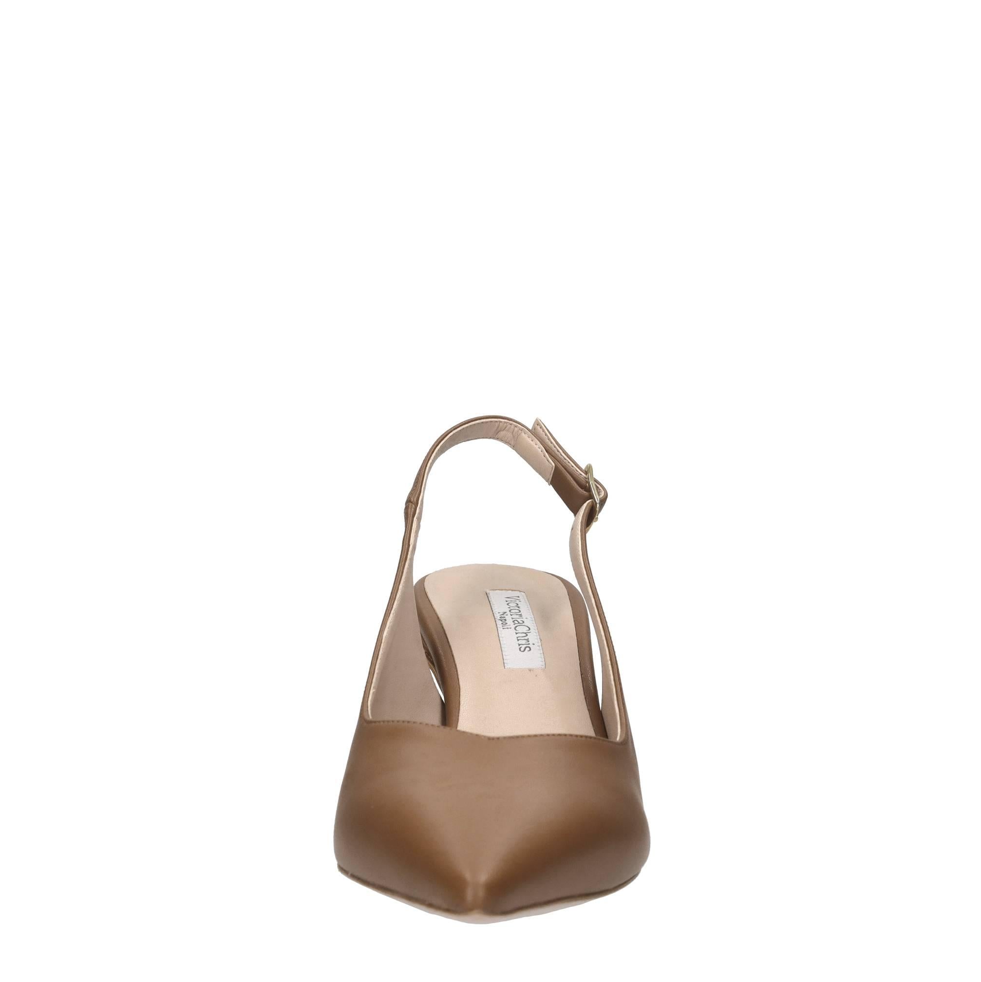 Décolléte slingback in pelle 