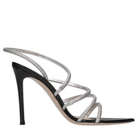 Sandali in pelle e strass 