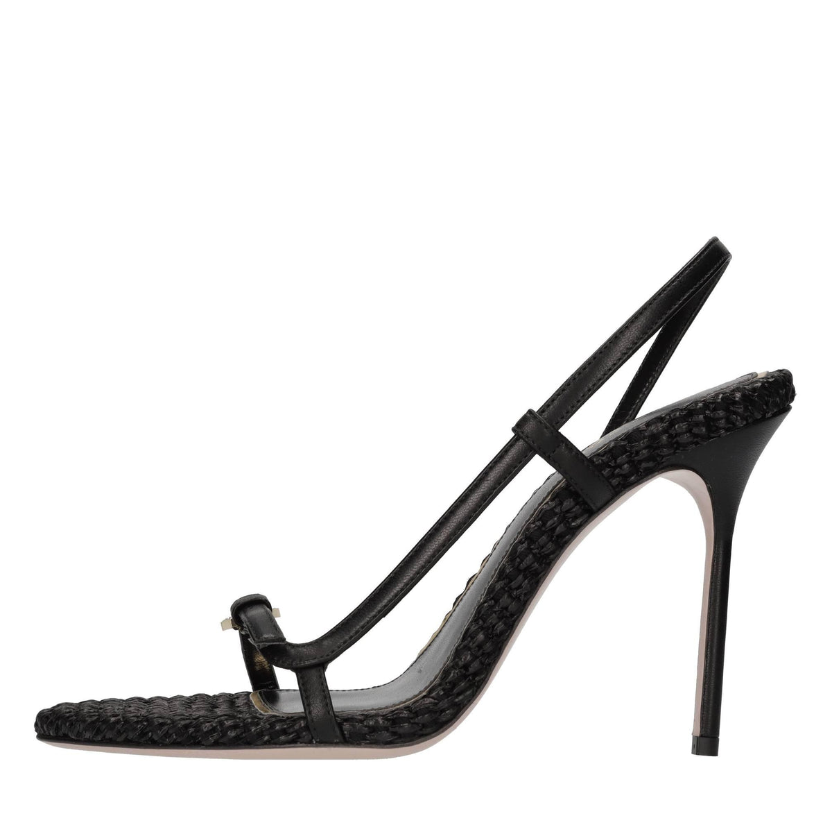 Sandali in pelle e rafia 