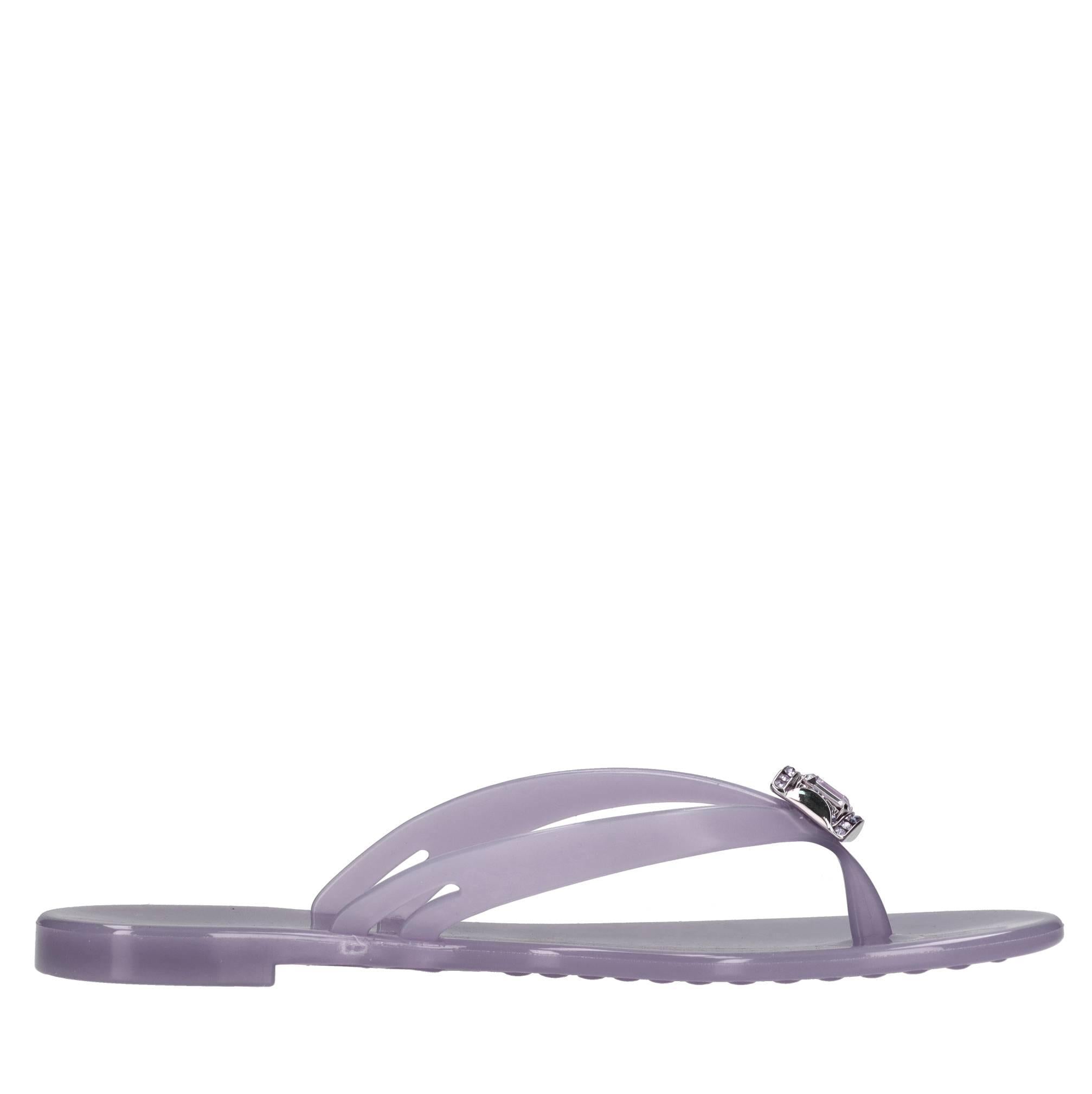 Sandali flat Jelly in PVC e Swarovski 