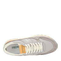 Sneakers in camoscio e tessuto 