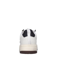 Sneakers in pelle e tessuto 