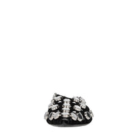 Ballerine slingback Grid in camoscio con applicazione di specchietti 