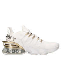 Sneakers in ecopelle e tessuto 