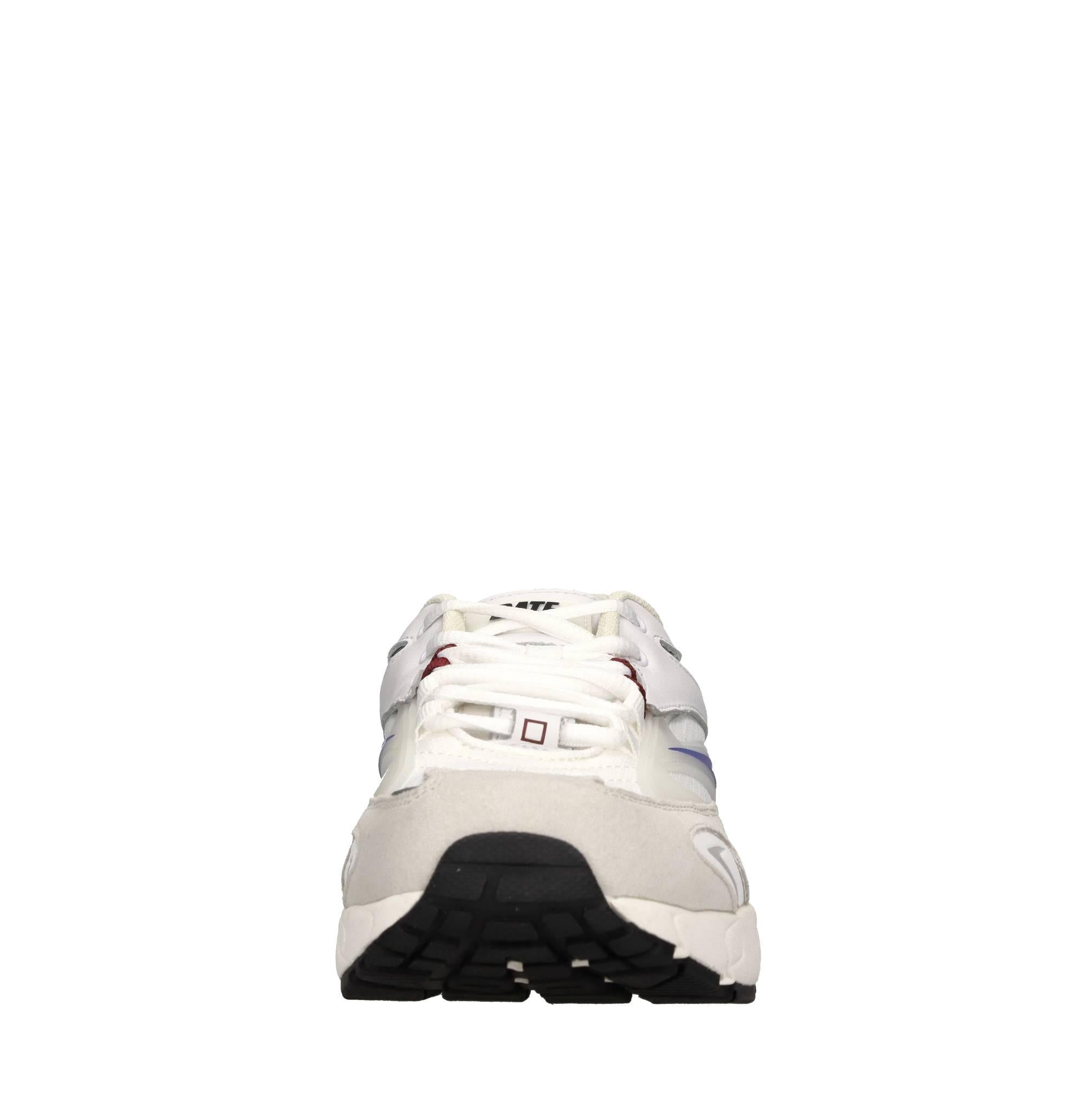 Sneakers in pelle e tessuto 
