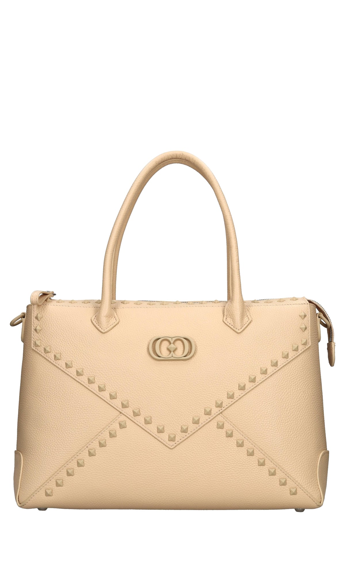 Borsa Frivolous in pelle e borchie 