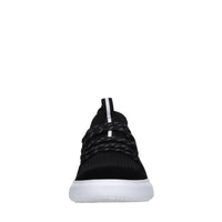 Sneakers in pelle e tessuto 
