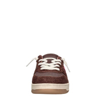 Sneakers in camoscio e pelle 