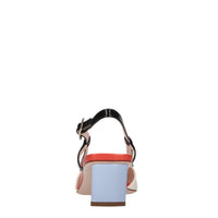 Décolleté slingback in vernice 