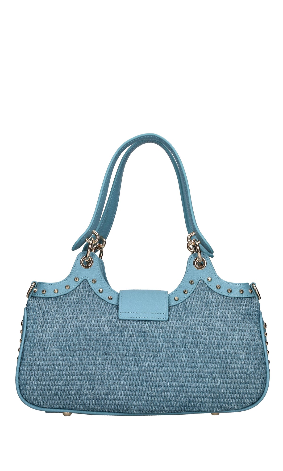 Borsa Romantic Ilary in pelle e rafia 